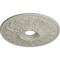 Ekena Millwork Ashley Ceiling Medallion (Canopies up to 4 3/4"), 23 7/8"OD x 4"ID x 2 1/8"P, Pot of Cream Crackle CM23ASPCC - alternate 2